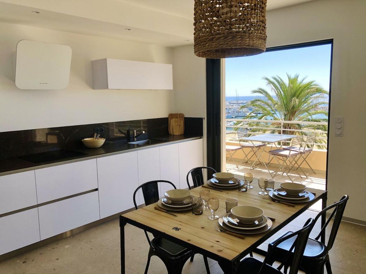 Appartement T3 Lumineux Traversant Totalement Neuf En Face De La Plage Front De Mer Vue Sur Les Iles Vue Mer Panoramique Assuree Residence De La Plage Centre Ville Du Lavandou 3Eme Etage Avec Ascenseur Appartement T3 Le Lavandou Bagian luar foto