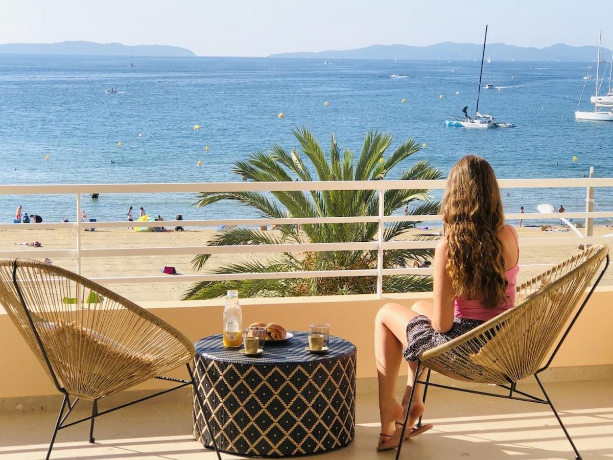Appartement T3 Lumineux Traversant Totalement Neuf En Face De La Plage Front De Mer Vue Sur Les Iles Vue Mer Panoramique Assuree Residence De La Plage Centre Ville Du Lavandou 3Eme Etage Avec Ascenseur Appartement T3 Le Lavandou Bagian luar foto